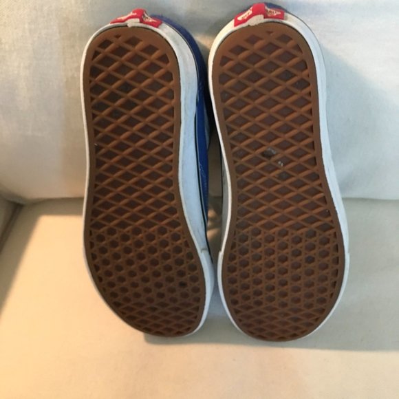 Unisex Vans Old Skool Blue/White Skate Shoes Women's 7.5- Men's 6 - Picture 6 of 7